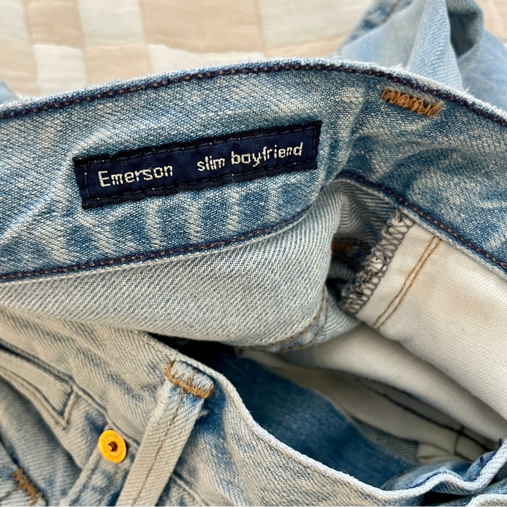 CITIZENS of HUMANITY Studded Emerson Slim Boyfriend Jeans Light,‎ Sz 24 - Picture 11 of 13